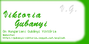 viktoria gubanyi business card